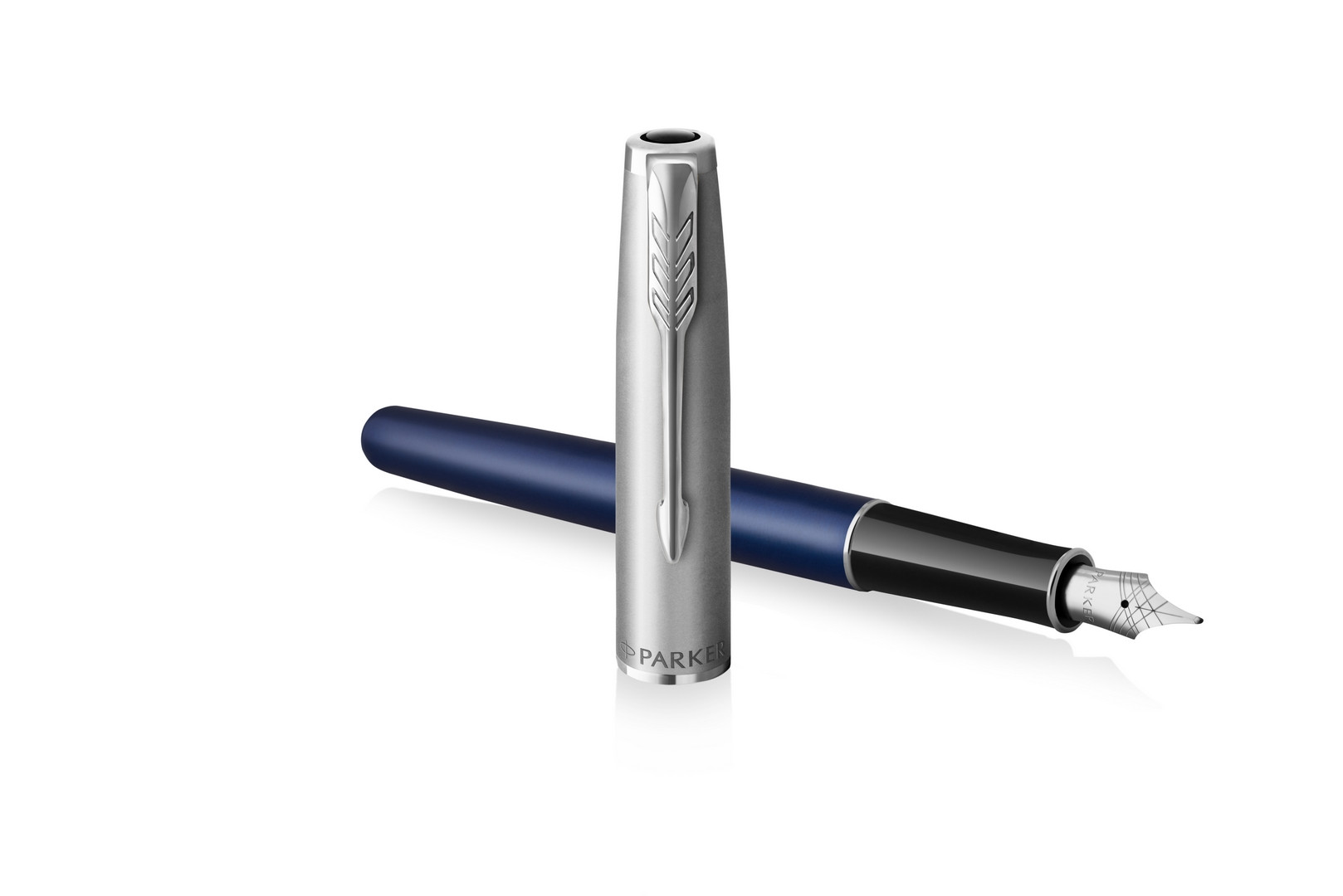 Pióro wieczne Parker Sonnet Sand Blasted Metal Blue CT